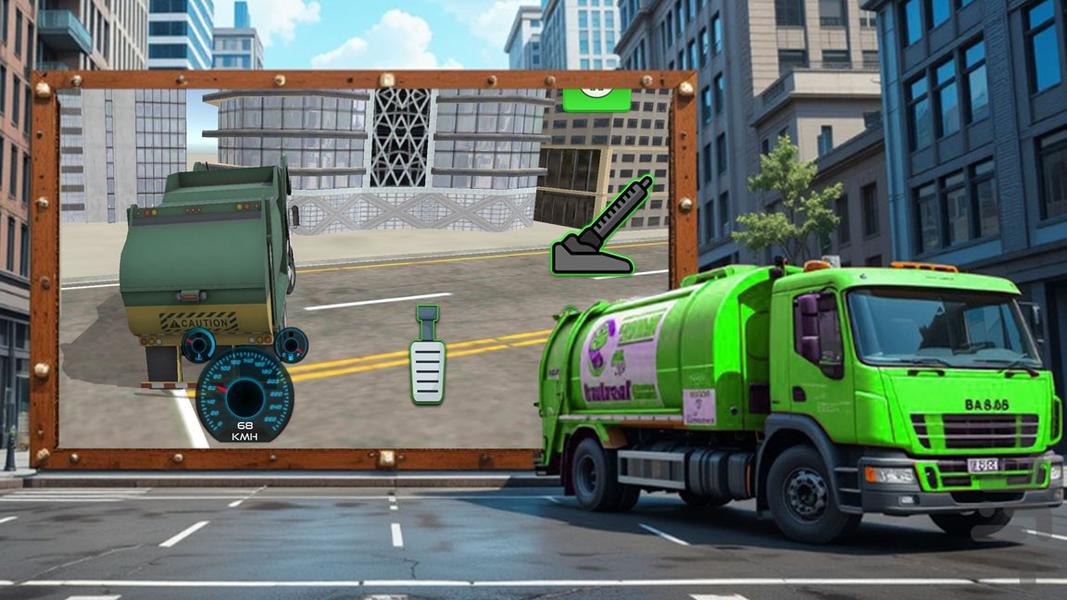 بازی ماشین سنگین زباله - Gameplay image of android game