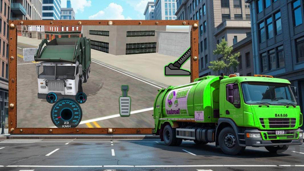 بازی ماشین سنگین زباله - Gameplay image of android game