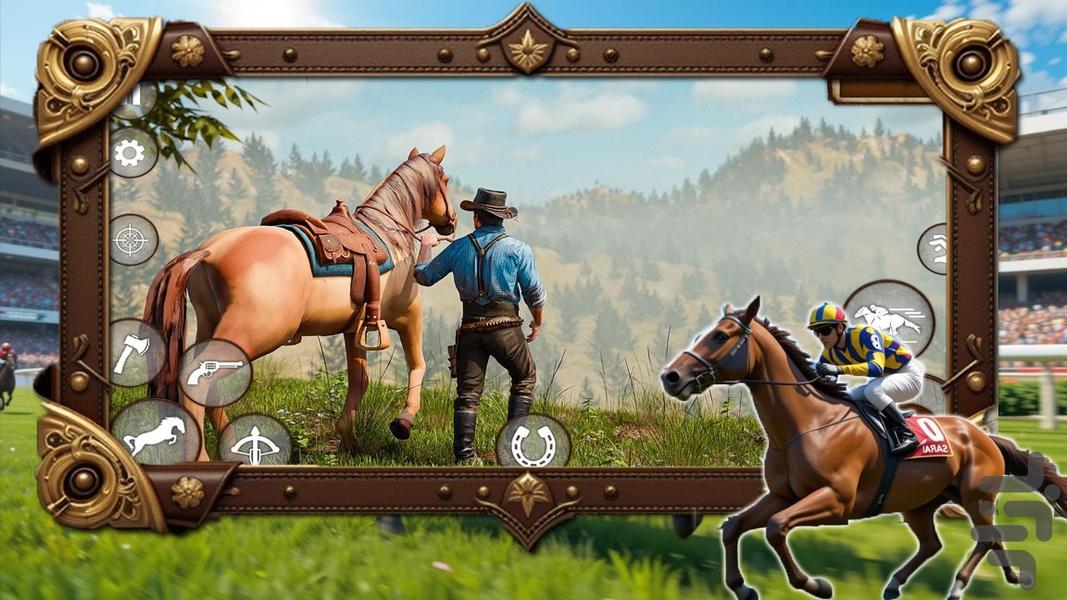 بازی اسب سواری - Gameplay image of android game