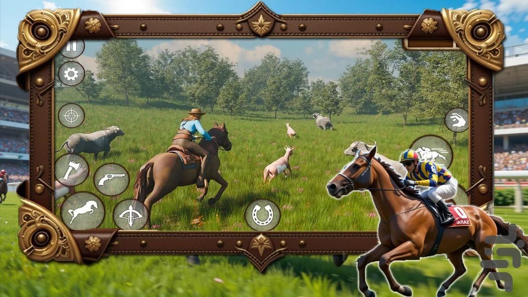 بازی اسب سواری - Gameplay image of android game