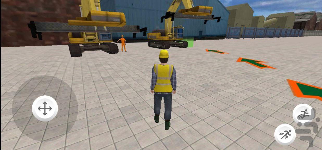 بازی رانندگی با جرثقیل و بیل مکانیکی - عکس بازی موبایلی اندروید