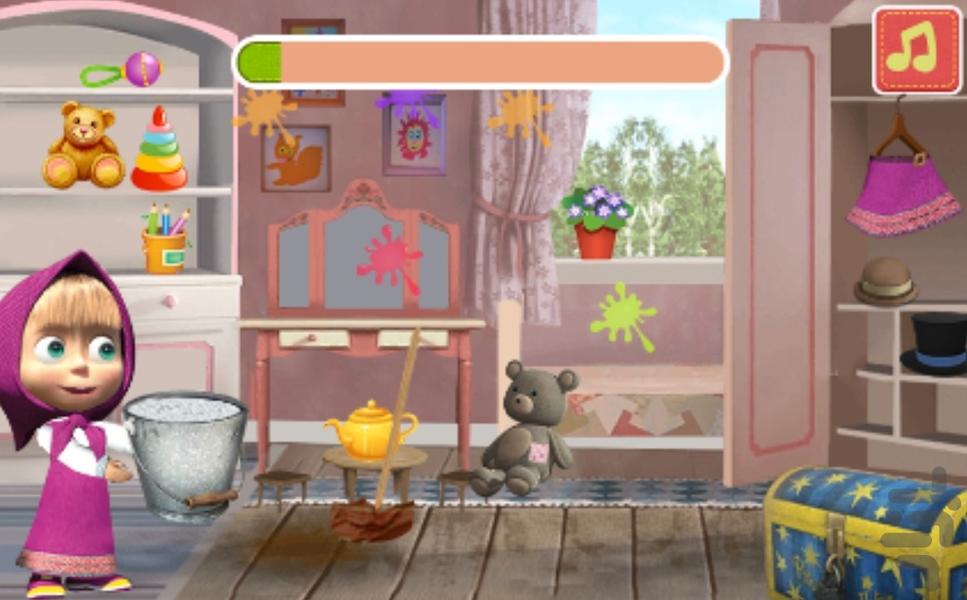 ماشا و خونه داری - عکس بازی موبایلی اندروید