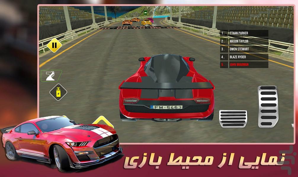 ماشین بازی مسابقه ای - Gameplay image of android game