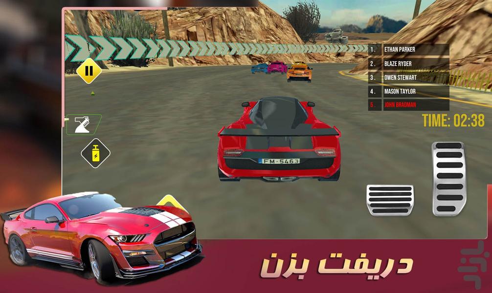 ماشین بازی مسابقه ای - Gameplay image of android game