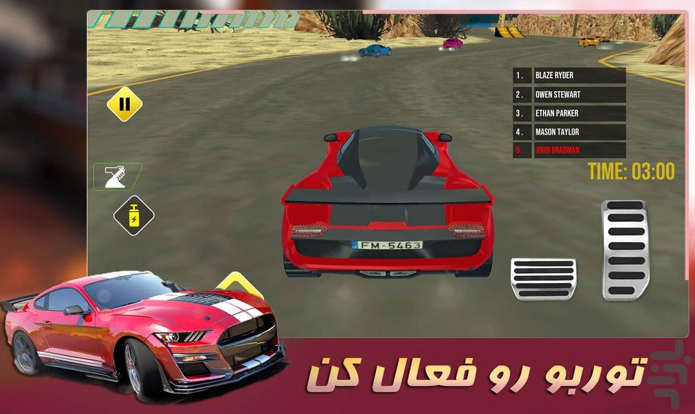 ماشین بازی مسابقه ای - Gameplay image of android game