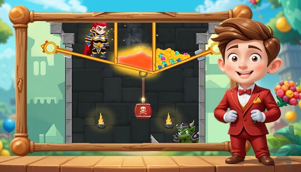 بازی پین رو بکش - Gameplay image of android game