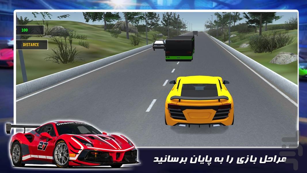 بازی ماشین مسابقه ای|رانندگی در جاده - عکس بازی موبایلی اندروید