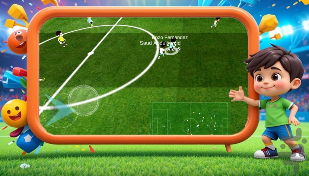 توپ بازی : بازی فوتبال - Gameplay image of android game