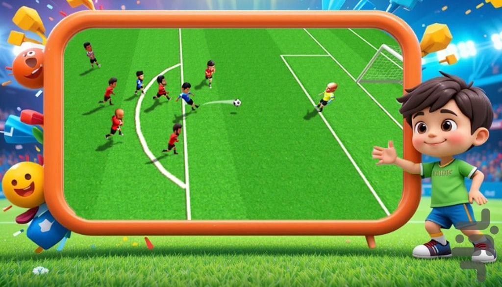 توپ بازی : بازی فوتبال - Gameplay image of android game