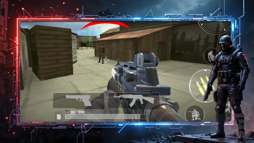 بازی جنگ جهانی دوم - Gameplay image of android game