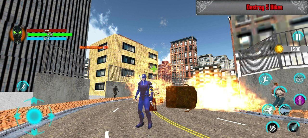 بازی مرد عنکبوتی | قهرمان شهر | جدید - عکس بازی موبایلی اندروید