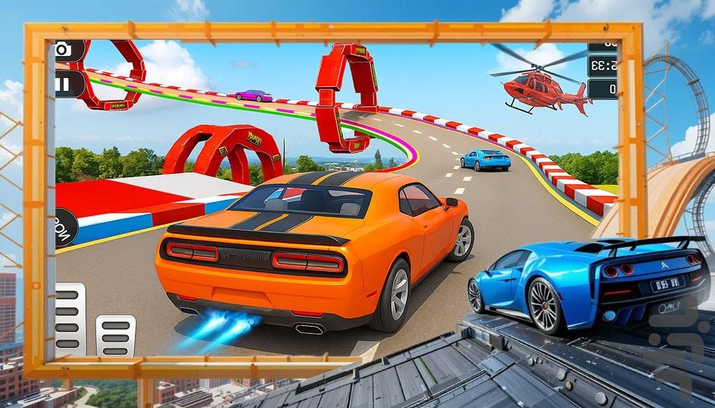 بازی ماشین مسابقه ای - Gameplay image of android game