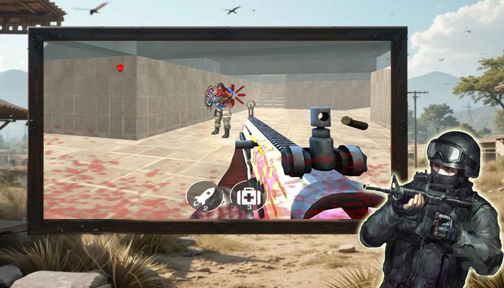 بازی تیر اندازی | بازی تفنگی - Gameplay image of android game