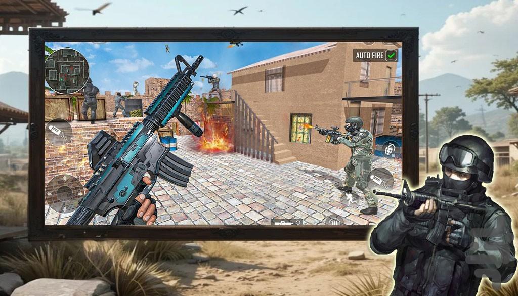 بازی تیر اندازی | بازی تفنگی - Gameplay image of android game