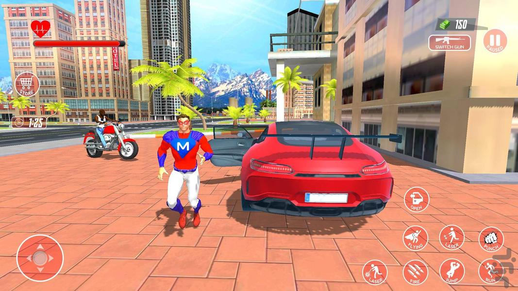 بازی جدید سوپرمن قهرمان - Gameplay image of android game