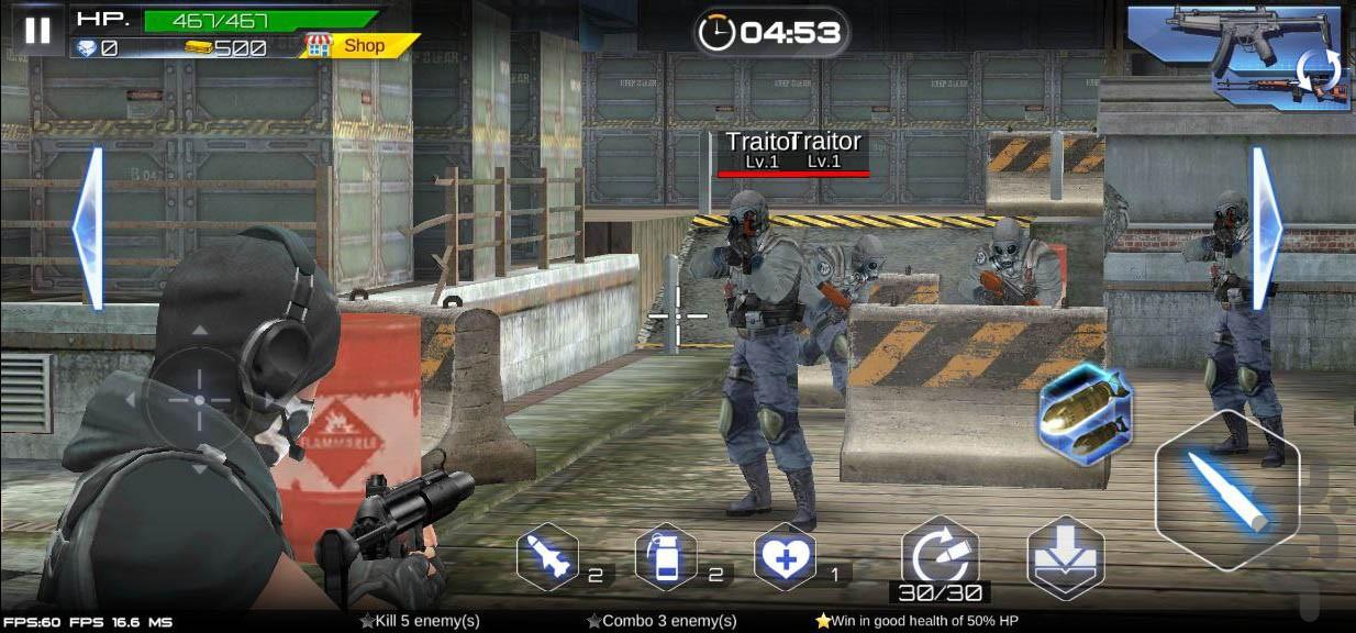 تفنگ بازی | نیروی ویژه | جدید - Gameplay image of android game