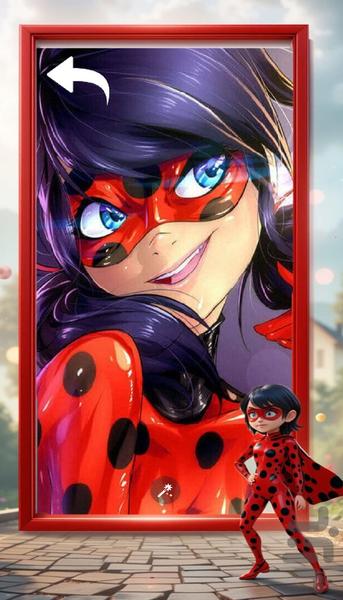 پس زمینه دختر کفشدوزکی - عکس برنامه موبایلی اندروید