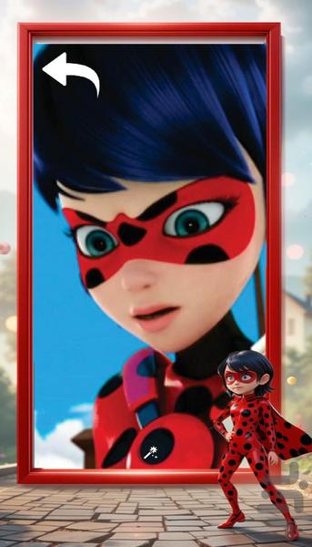 پس زمینه دختر کفشدوزکی - عکس برنامه موبایلی اندروید