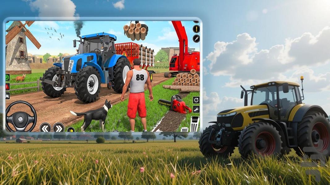 ماشین بازی تراکتور - Gameplay image of android game