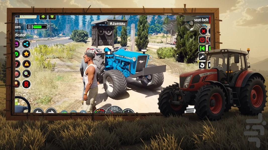 ماشین بازی تراکتور - Gameplay image of android game
