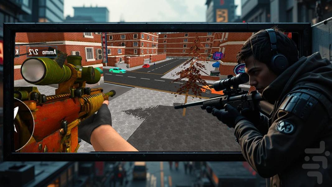 بازی اسنایپر | تفنگ بازی - Gameplay image of android game