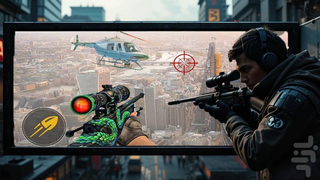 بازی اسنایپر | تفنگ بازی - Gameplay image of android game