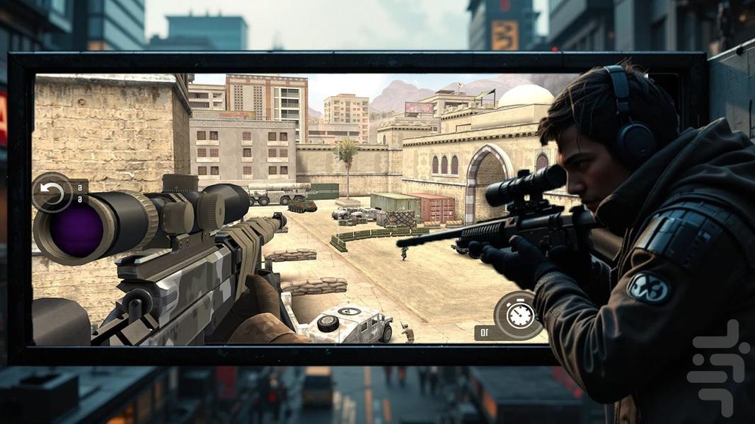 بازی اسنایپر | تفنگ بازی - Gameplay image of android game