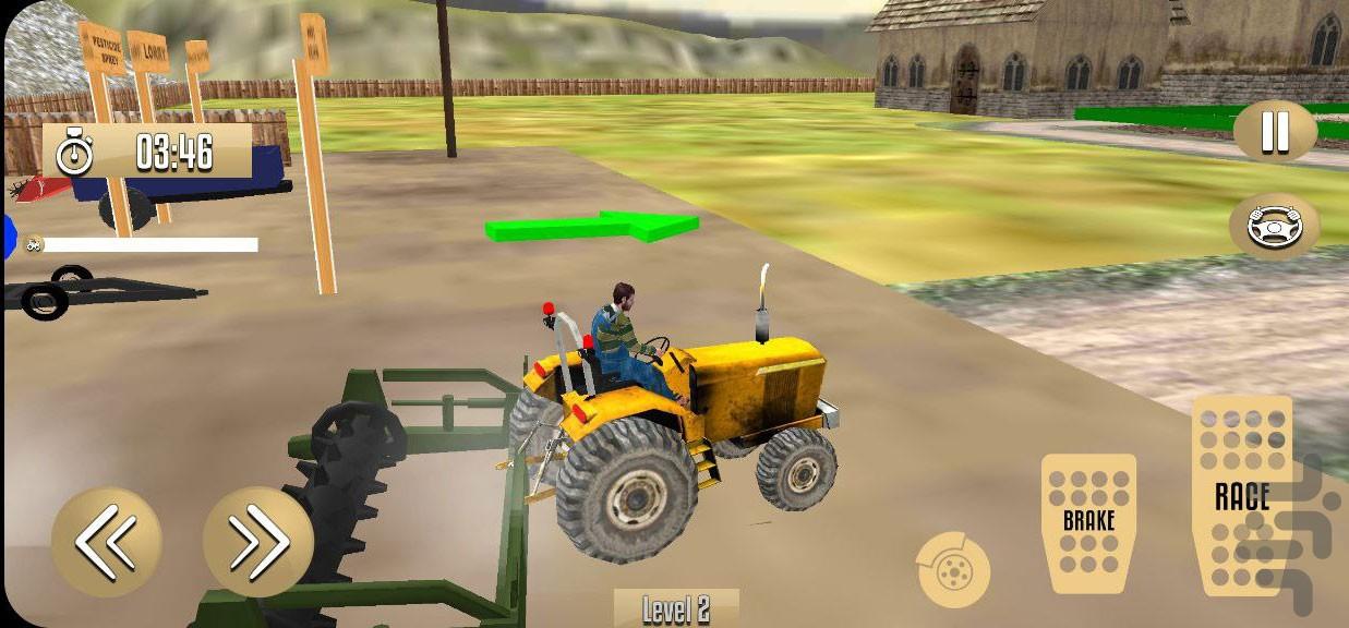 بازی جدید کشاورزی با تراکتور|رانندگی - عکس بازی موبایلی اندروید