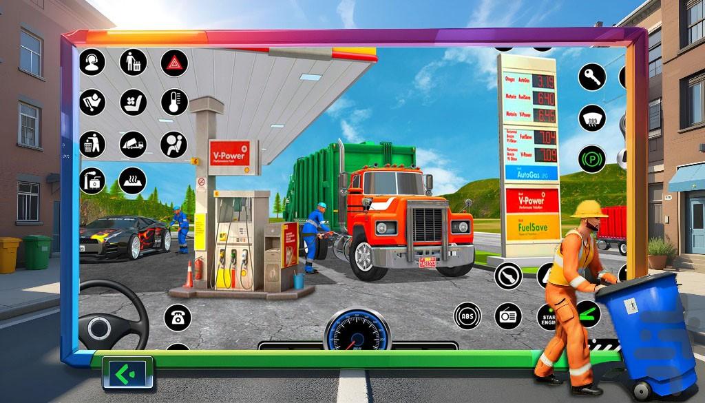 بازی ماشین سنگین | حمل زباله - Gameplay image of android game