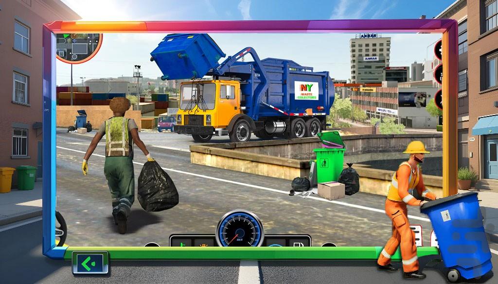 بازی ماشین سنگین | حمل زباله - Gameplay image of android game