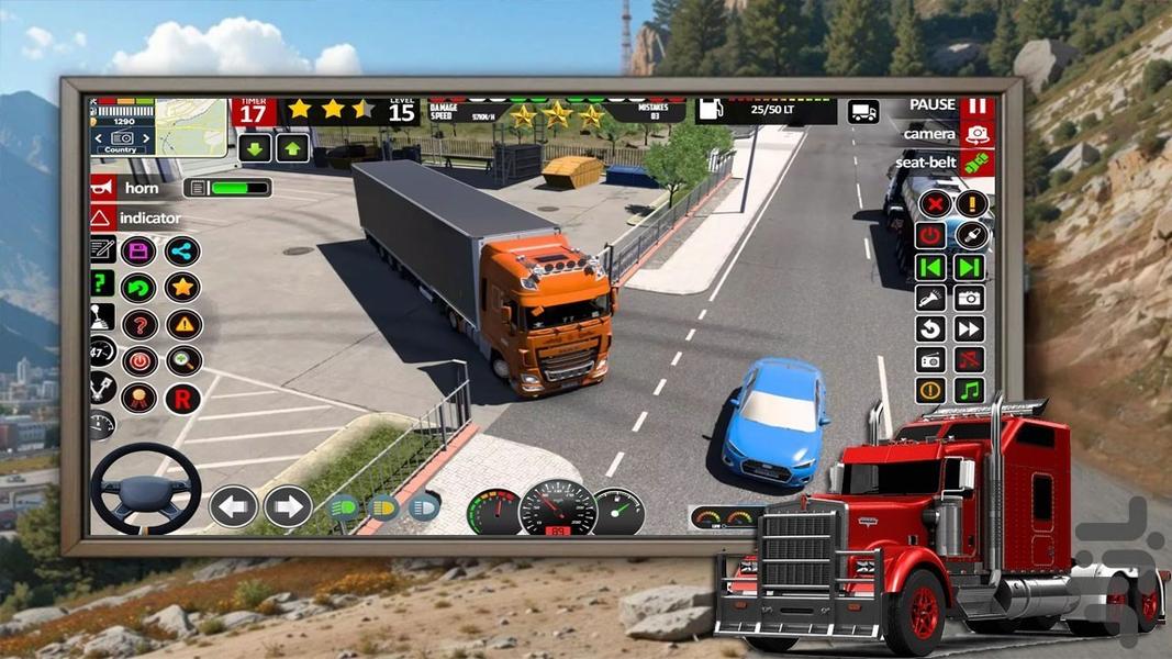 بازی پارک ماشین سنگین - Gameplay image of android game