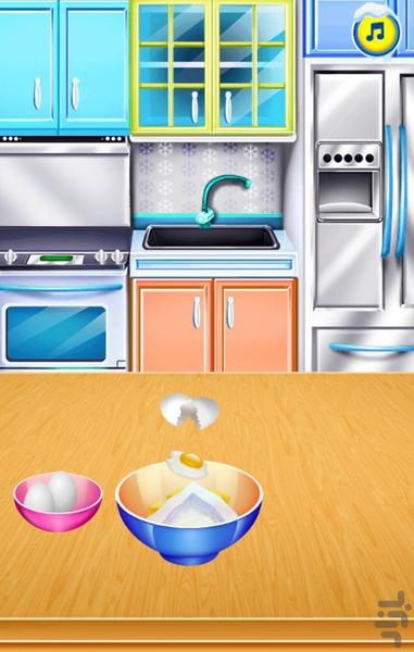 بازی آشپزی پخت کیک یخی - عکس بازی موبایلی اندروید