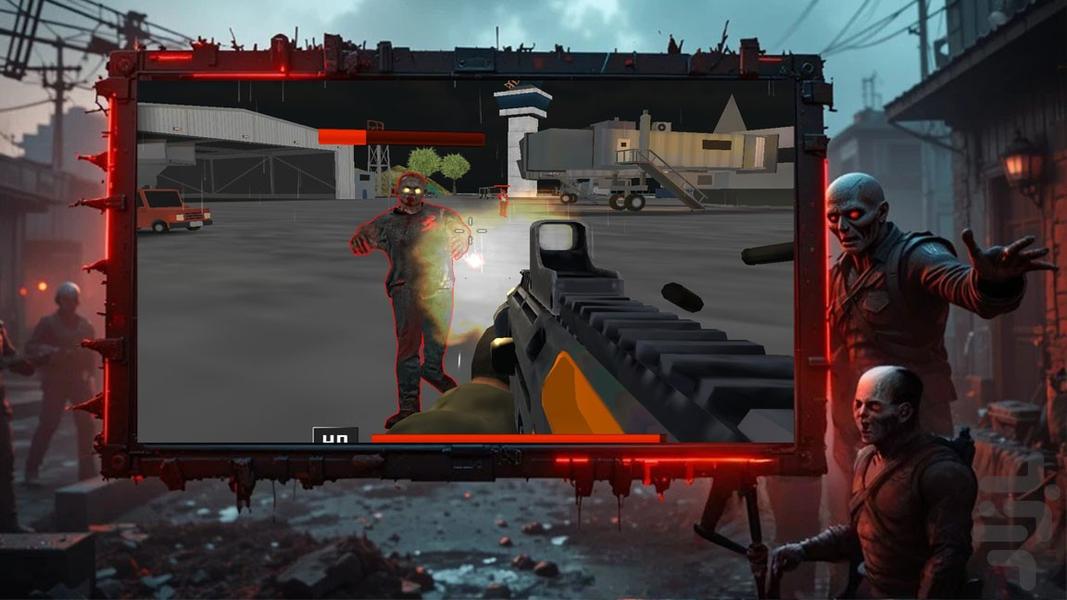 تفنگ بازی ترسناک زامبی - Gameplay image of android game
