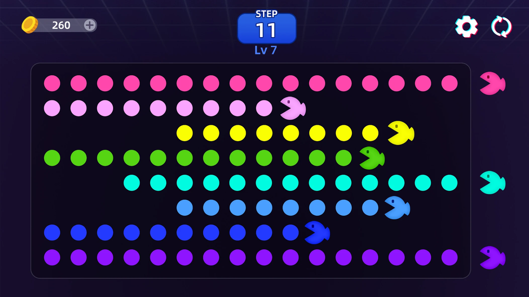 Bean Chomper - Match Color - Gameplay image of android game