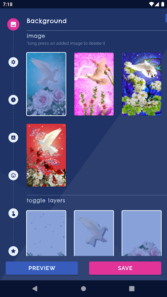 Dove Romantic Live Wallpaper - Image screenshot of android app