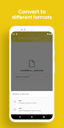 DWG Converter, Convert DWG to - عکس برنامه موبایلی اندروید