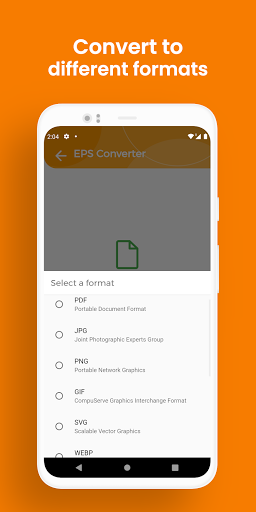 EPS Converter, Convert EPS to - عکس برنامه موبایلی اندروید