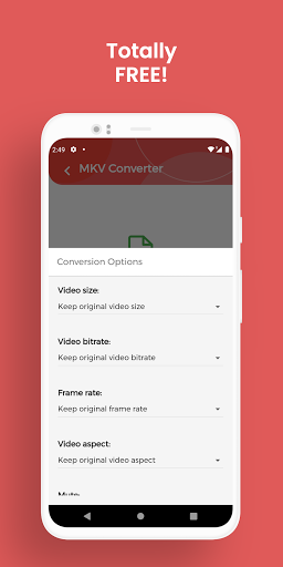 MKV Converter, Convert MKV to - عکس برنامه موبایلی اندروید
