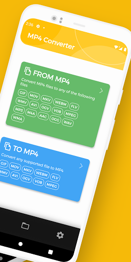MP4 Converter, Convert MP4 to - Image screenshot of android app