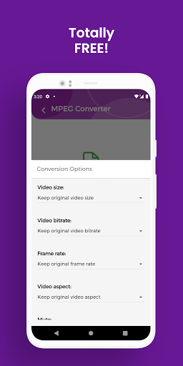 MPEG Converter, Convert MPEG t - عکس برنامه موبایلی اندروید
