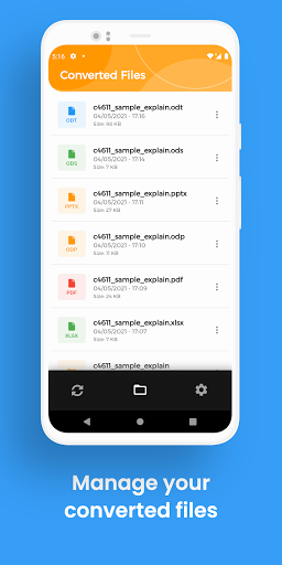 ODT Converter, Convert ODT to - عکس برنامه موبایلی اندروید