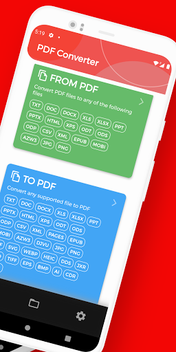 PDF Converter, Convert PDF to - Image screenshot of android app