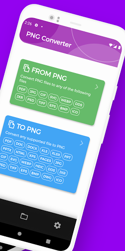PNG Converter, Convert PNG to PDF, PNG to JPG - عکس برنامه موبایلی اندروید