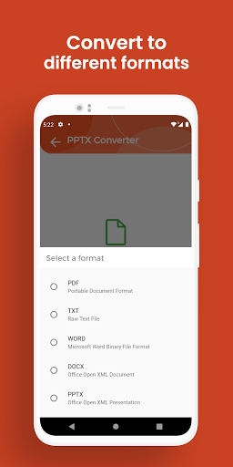 PPTX Converter, Convert PPTX t - Image screenshot of android app