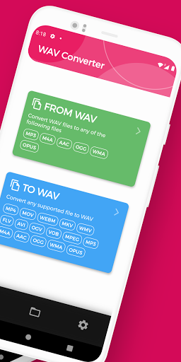 WAV Converter, Convert WAV to - Image screenshot of android app
