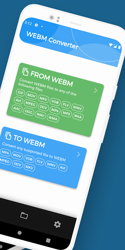 WEBM Converter, Convert WEBM t - عکس برنامه موبایلی اندروید