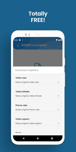 WEBM Converter, Convert WEBM t - عکس برنامه موبایلی اندروید