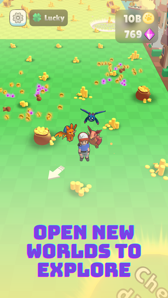 Dragon Pets 3D: Coin Mining! - Gameplay image of android game