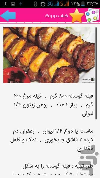 Iranian kebabs - Image screenshot of android app