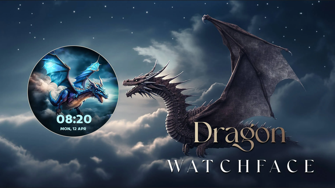 Dragon Watchfaces: Wear OS - Image screenshot of android app